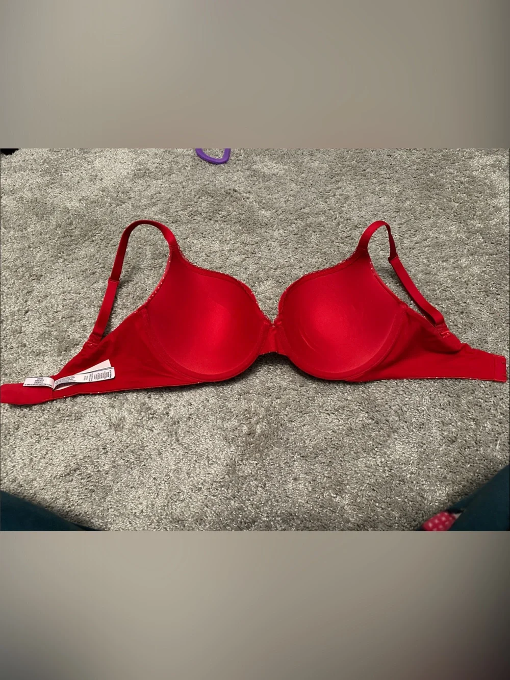 Body by Victoria Perfect Shape Victoria's Secret Red Polka Dot Push-Up Bra NWOT